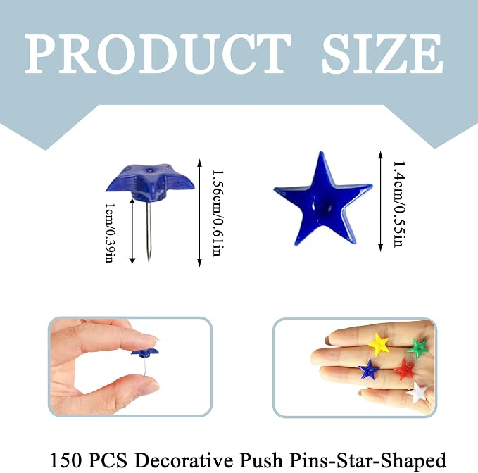 150PCS Push Pins, Cute Push Pins Thumb Tacks - Image 5