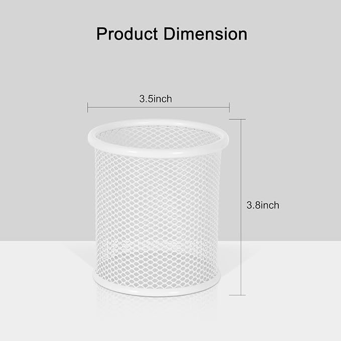EasyPAG Metal 2-Piece Pen Holder Set Desk Accessories & Workspace Organizers - Image 8