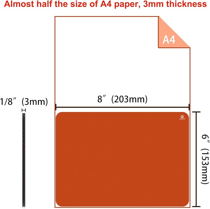 Audimi Small Mouse Pad 6 x 8 Inch, Mini Mouse Pad Thick - Image 3