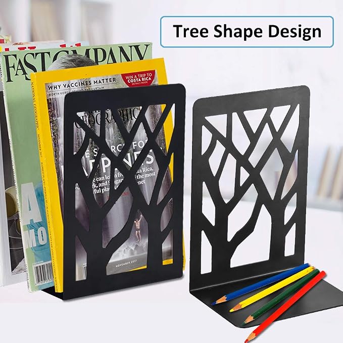 Book Ends, Bookends for Shelves, Book Ends for Heavy Books, Book Stoppers for - Image 6