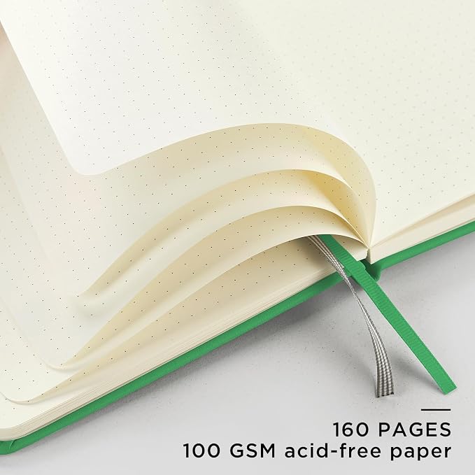 &And Per Se Dotted Journal Notebook, A5 Hardcover Leather Dotted Journal - Image 4