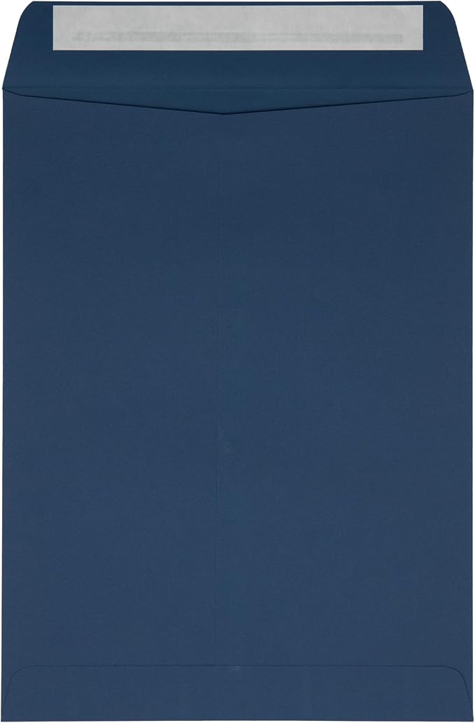 LUXPaper 9 x 12 Open End Envelopes | Peel & Press | Navy Blue | 80lb. Text | - Image 2