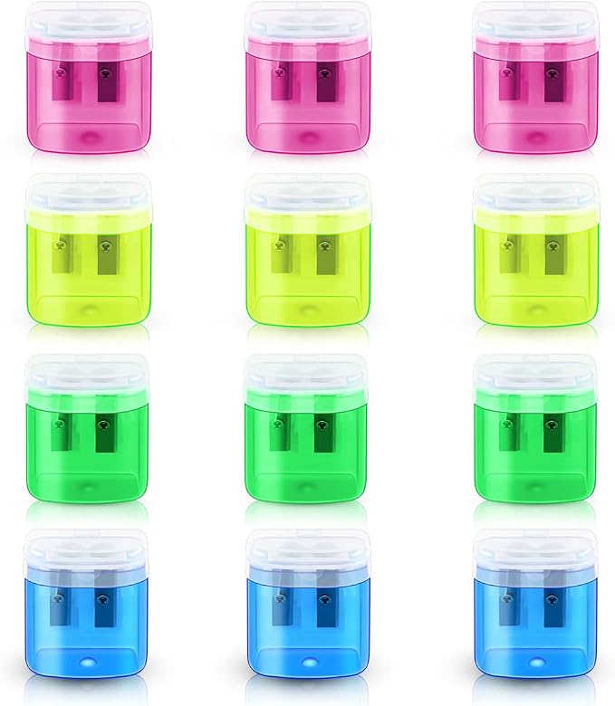 12 Pack Manual Pencil Sharpener by TTSAM