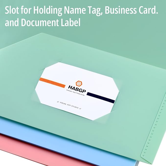 HABGP 6 Pack Colored File Folders - Image 4