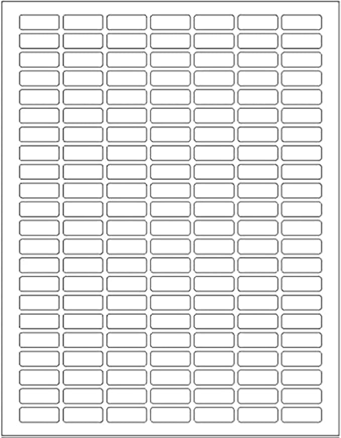 Royal Green White Printable Label Sheets 1" x 0.375" – 15, 700 Rectangular by RoyalGreen