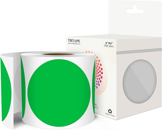 3 Inch Round Color Coding Labels by Unknown