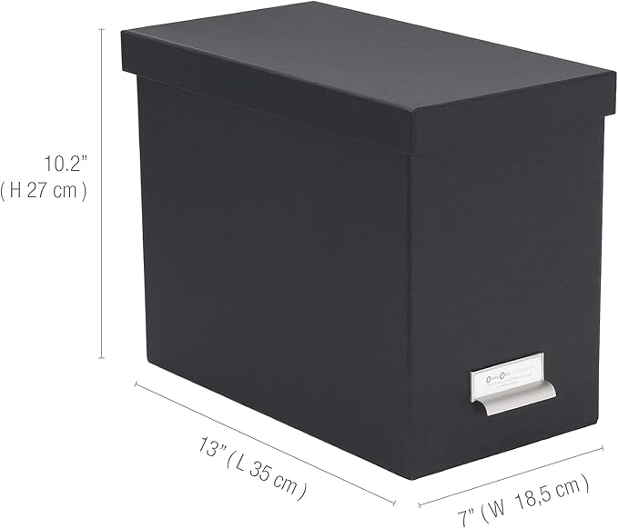 Bigso John Fiberboard Label Frame Desktop File Storage Box - Image 8