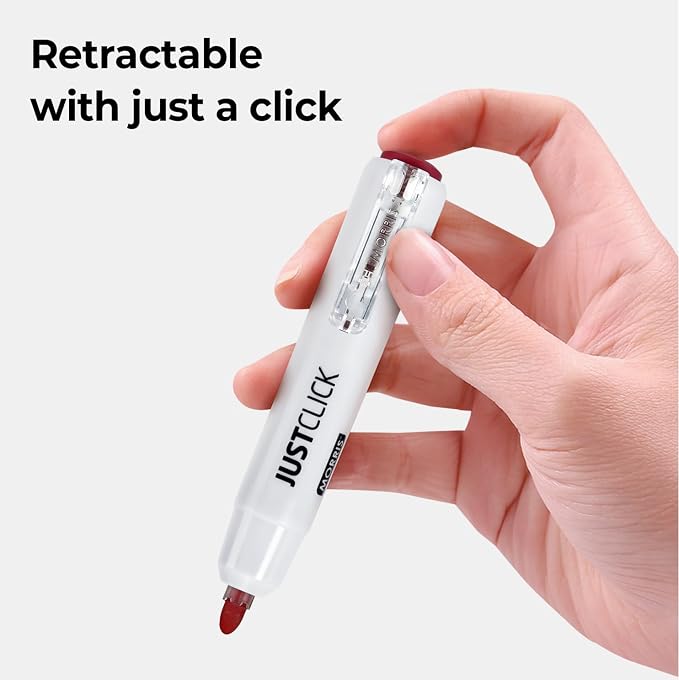 carrotez Retractable Dry Erase Markers, Click Dry Erase Whiteboard Markers - Image 4