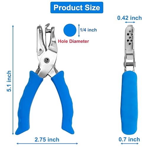 Paper Hole Puncher for Crafts, One Hole Punch - Image 2
