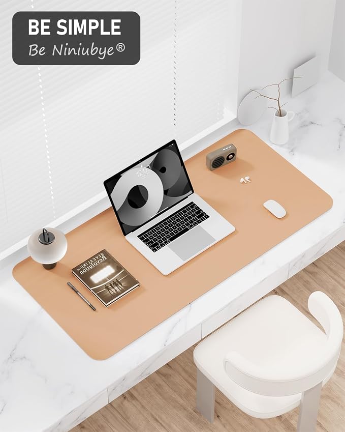 Desk Pad, 35.5" x 17" PU Leather Non-Slip Desk Mat Large Mouse Pad - Image 7
