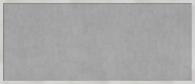 Amanti Art Silver Framed Magnetic Board 21x49 Oversize Vision Board by AmantiArt