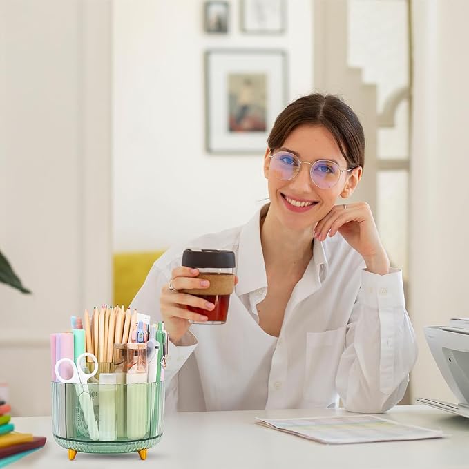SKYDUE Rotating Pencil Pen Holder, Pen Organizer - Image 7