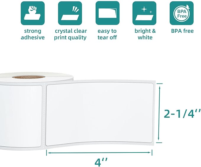 4200 Pcs 2.25" x 4" 3-Proof Direct Thermal Shipping Labels Compatible - Image 2