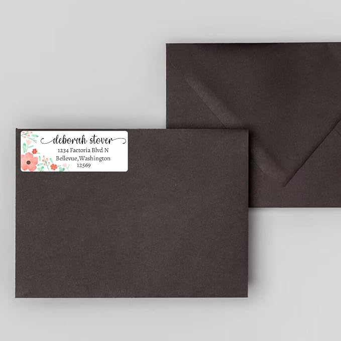 LINMAGCO Personalized Return Address Labels Gold 500 Pcs Mail Labels - Image 7