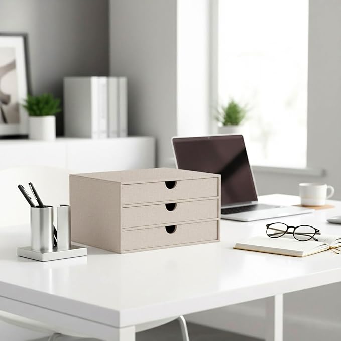 UnionBasic Document Organizer, 3-Drawer File Cabinet Document Storage Box - Image 7