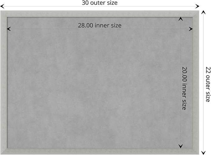 Amanti Art Silver Framed Magnetic Board 22x30 Medium Vision Board - Image 4