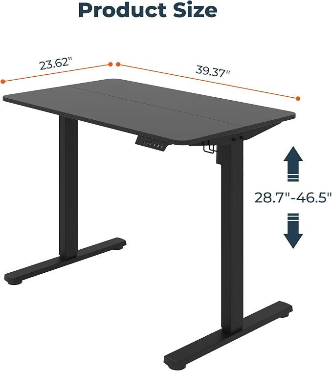FitStand Adjustable Stand Up Desk Standing Desk, 40x24 Inches Home Office Desks - Image 3