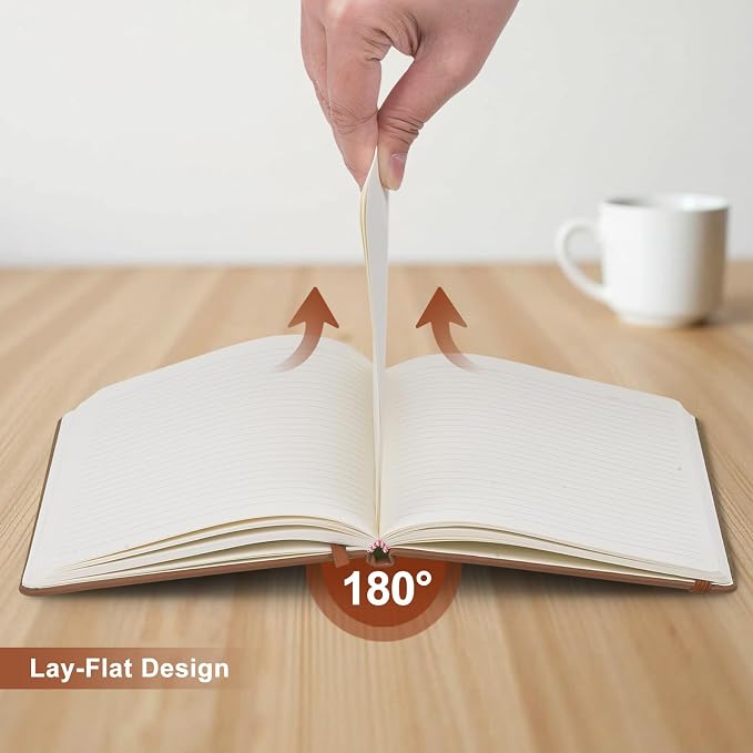 ViVin Lined Journal Notebooks for Work, 192 Pages, Medium 5.5 x 8.3 inch - Image 4