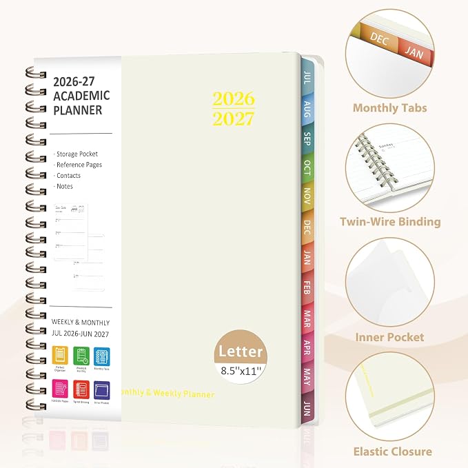 Planner 2026-2027, Weekly and Monthly Academic Planner, July 2026 - Image 4