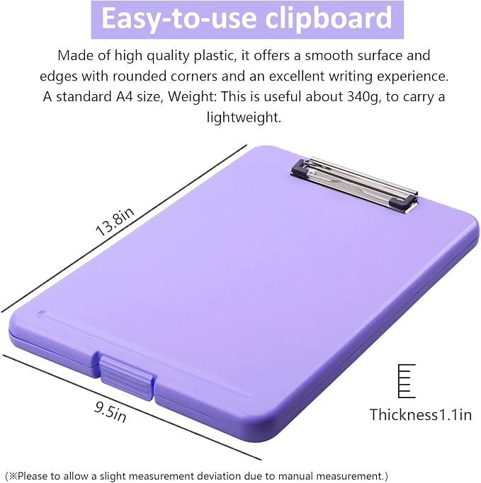 Clipboard with Storage, Storage Clipboard with Clip, Clipboards Foldable - Image 4