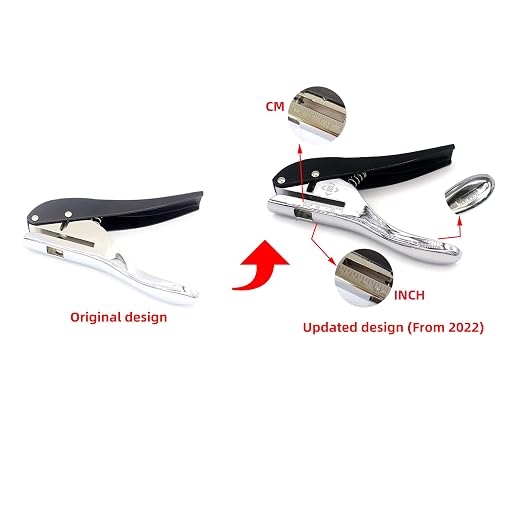 Metal Silver Hand-held 1/4 inch 6mm Round Heavy Duty Single Circle Hole Punch - Image 6