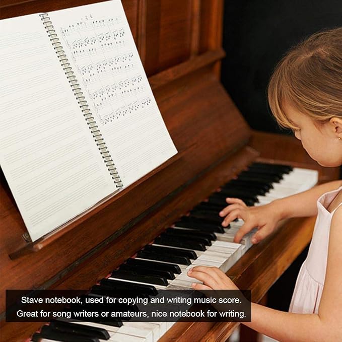 10 Pcs Music Notebook, Music Staff Notebook, 50 Sheets/100 Pages Blank Sheet - Image 5