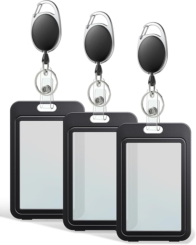 Uniclife 3 Pack ID Badge Holder by UnicLife
