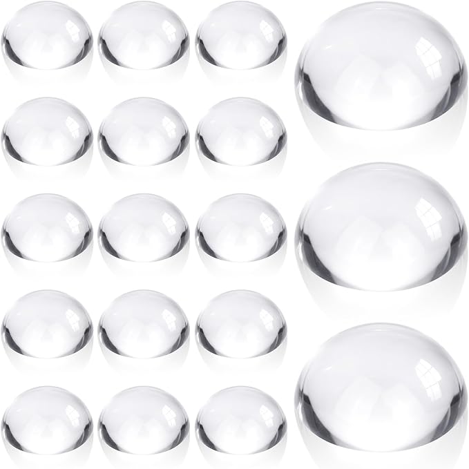 Briwooody Crystal Dome Magnifier Paperweights Glass Paperweight Reading by Briwooody