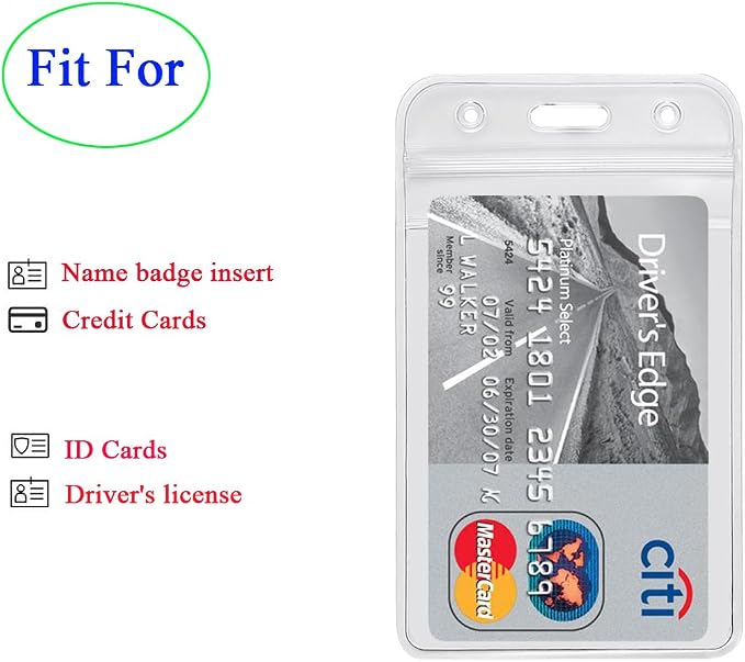YOUOWO 1Pack Vertical ID Badge Holder - Image 6