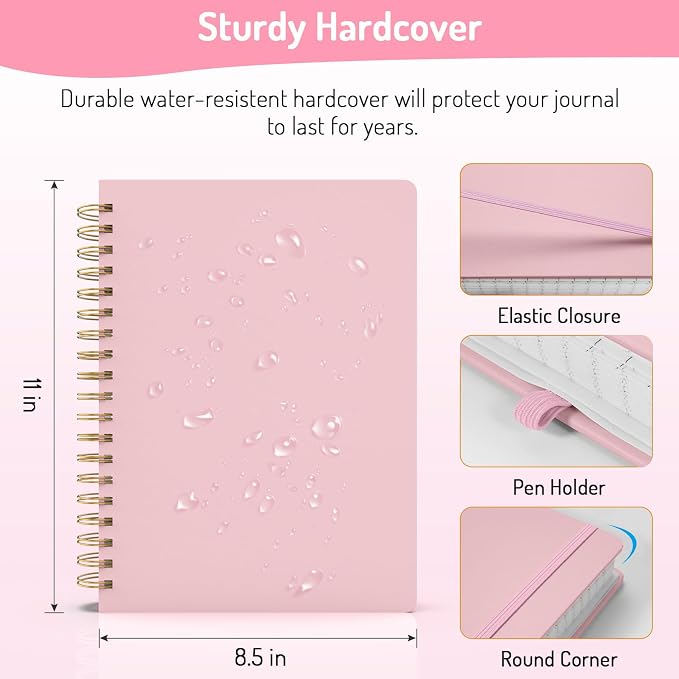 Forvencer A4 Lined Spiral Journal Notebook - Image 2