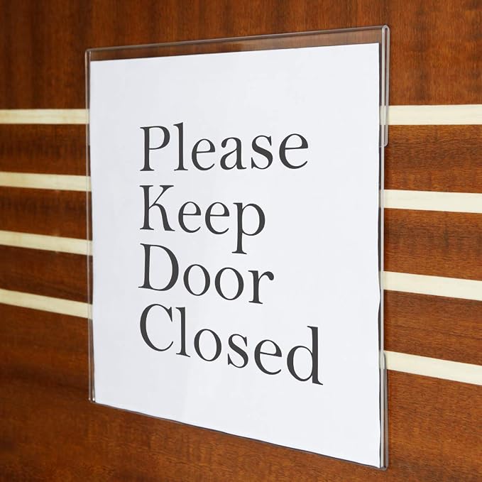 Niubee 8x10 inch Wall Mount Acrylic Sign Holder - Image 6