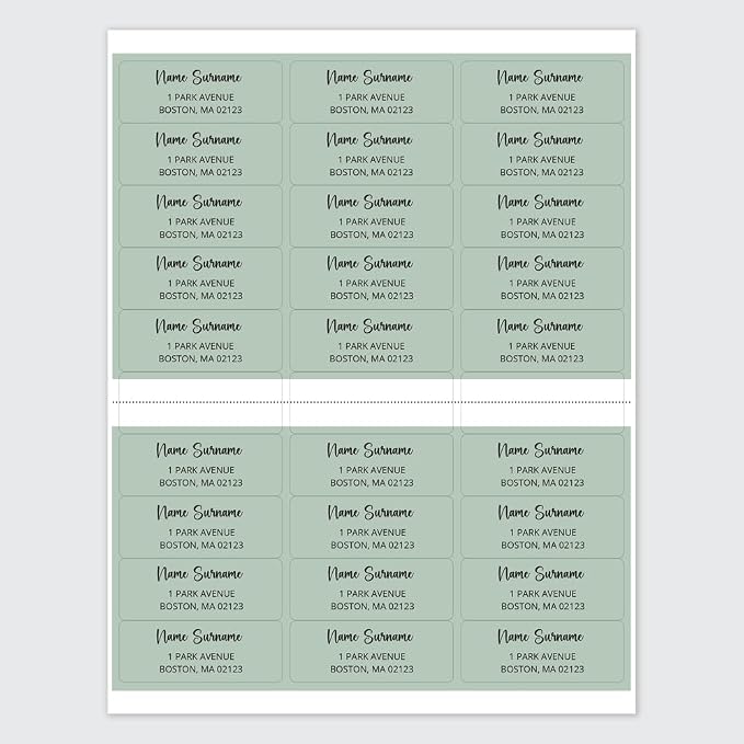 Dotty about Paper Personalized Sage Green Colorblock - Image 3