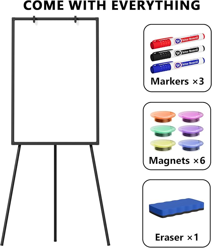 Large Whiteboard Easel with Stand - Image 6