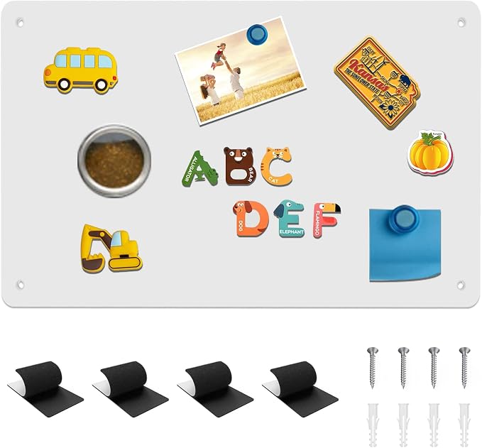 Magnetic Board, 17.1" x 11.8" Magnet Display, by Bonnary