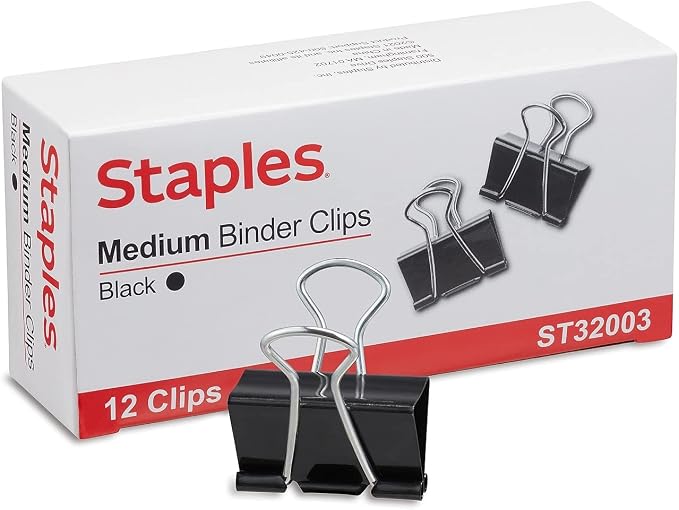 Staples Binder Clips, Medium Size, 288 Pack – Standard Clips - Image 2