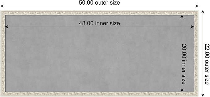 Amanti Art Silver Framed Magnetic Board 22x50 Oversize Vision Board - Image 2