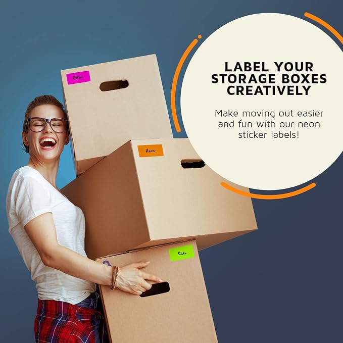 Royal Green Rectangular Stickers Color-Coding Labels - Image 3