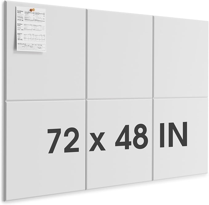 MaxGear Extra Large Bulletin Board 72" x 48", Pin Vision Board DIY Office & by MaxGear