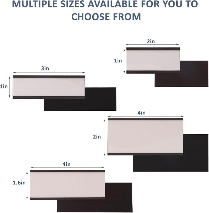 Magnetic Labels, 1.6x4 Inch C-Shape Magnetic Tool Box Labels, Magnetic Label - Image 3