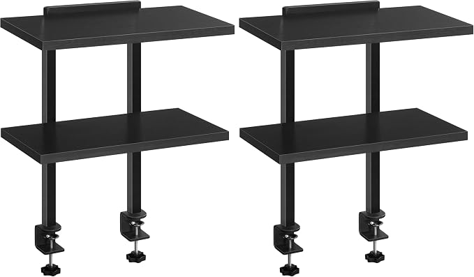 MAHANCRIS Clamp On Desk Organizer, 2-Tier Desktop Bookshelf, Adjustable Desk by MAHANCRIS
