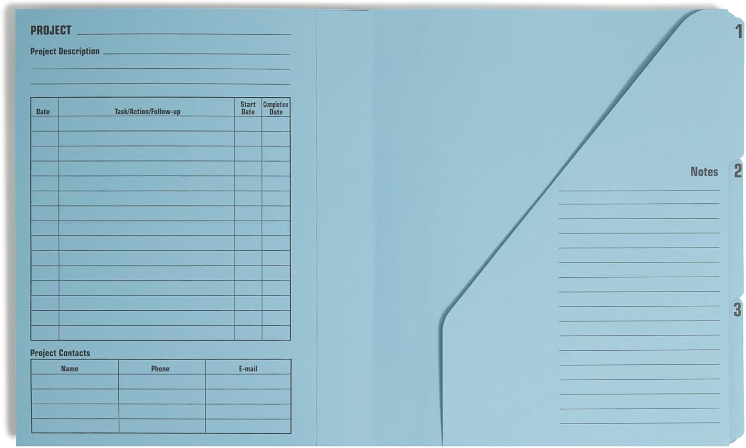 Smead Project Organizer, 10 Pockets, Closed Sides, Preprinted Templates - Image 4