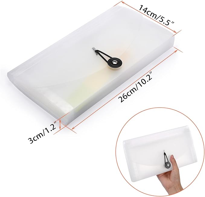 BTSKY Expanding File Folder New 13 Pockets Small Accordion File Expandable Card - Image 2