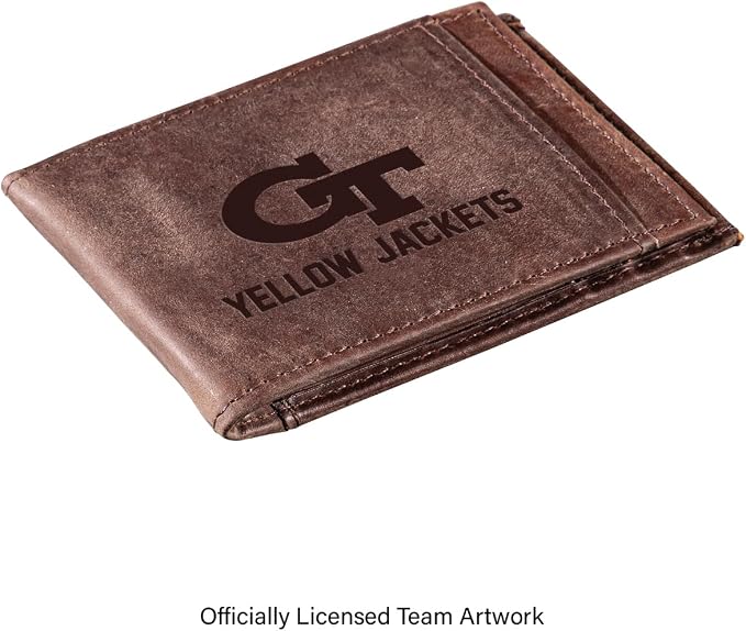 Team Sports America NCAA Georgia Tech Front Pocket Slim Wallet - Image 2