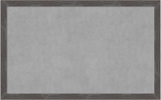 Amanti Art Grey Framed Magnetic Board 27x43 Large Vision Board by AmantiArt