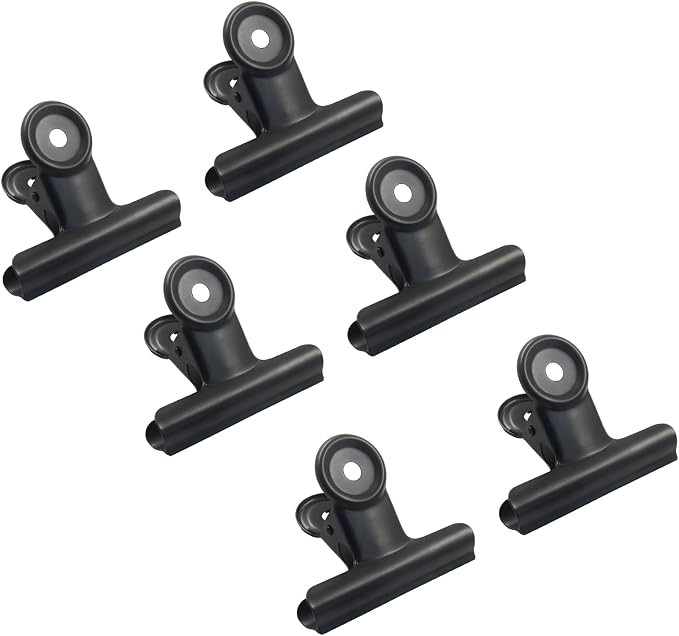 10 Pack Antique Black Bulldog Clips - 63mm Small Metal Paper Clips Clamps - Image 2