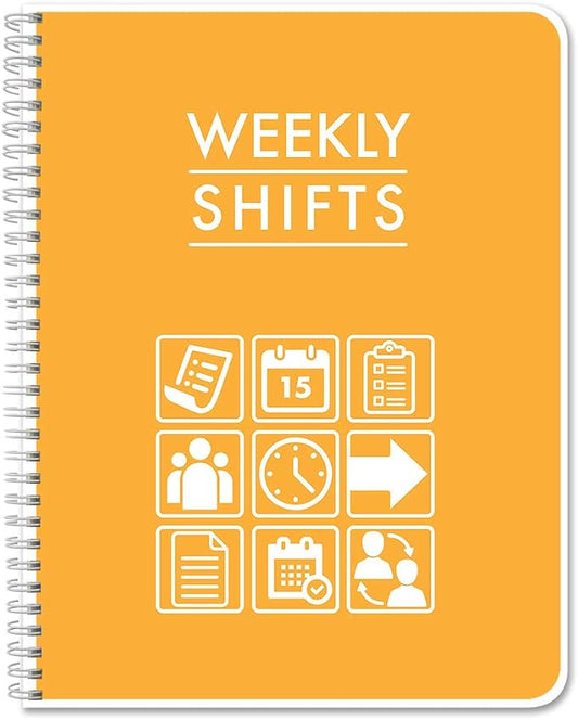 BookFactory Work Schedule Book/Weekly Employee Hourly Shift Schedule by BookFactory
