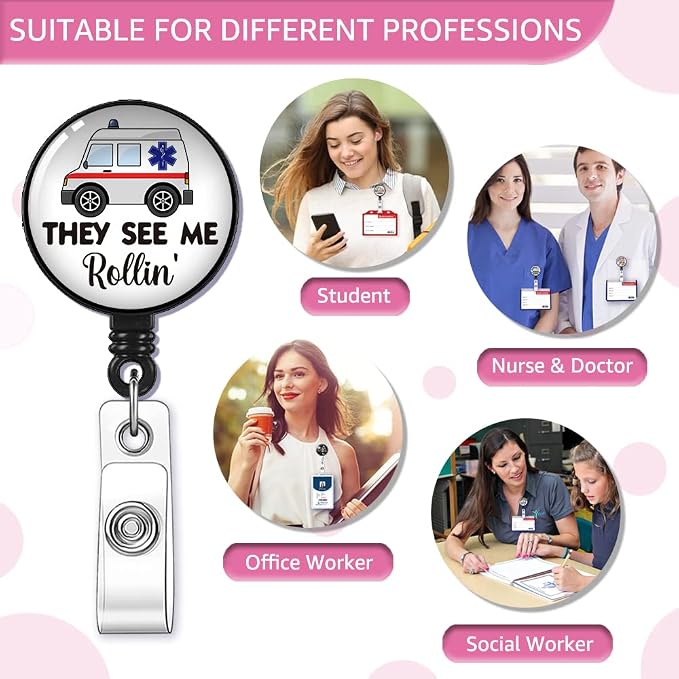 They See Me Rollin' Badge Reel Retractable - Image 5