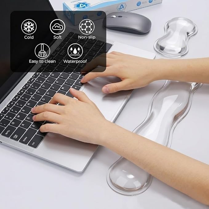 Gel Wrist Rest for Keyboard and Mouse, Wrist Rest for Keyboard, Mouse Wrist - Image 2