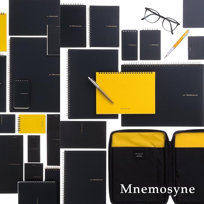 Maruman Mnemosyne Dot Grid Notebook- B5, 9.92" x 7.56", 80 Sheets / 160 Pages - Image 6