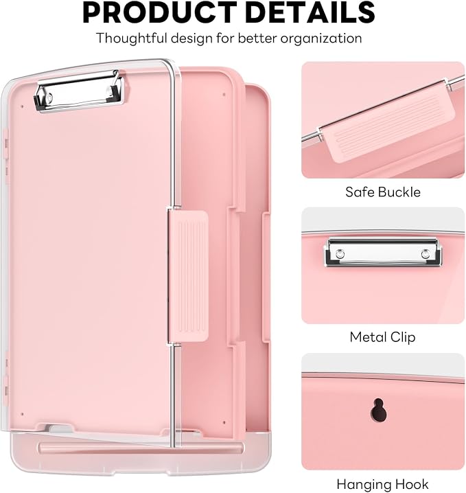 Clipboard with Storage and Pen Holder, Heavy Duty with Dual Compartment - Image 5
